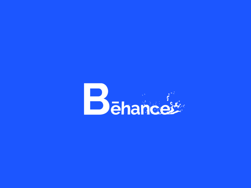 Behance Logo Animation 2d after effects animation behance cel flat framebyframe liquid logo animation motion design motion graphics photoshop