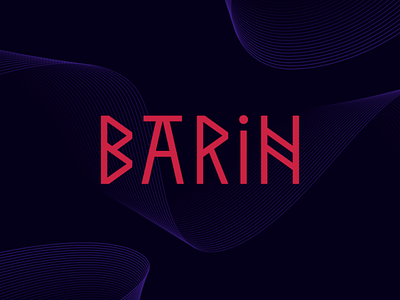 BARiN bar brand design brand identity branding design geometric graphic design hookah identity illustration lettering lettermark logo logotype mark monogram runes sign smoke symbol