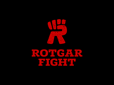 Rotgar Fight brand design brand identity branding design dynamic emblem fight fist graphic design icon identity illustration logo logo design logotype mark monogram r letter symbol visual identity
