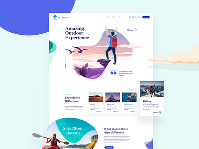 Outbounds Website Design branding design graphic design icon illustration typography ui ux vector