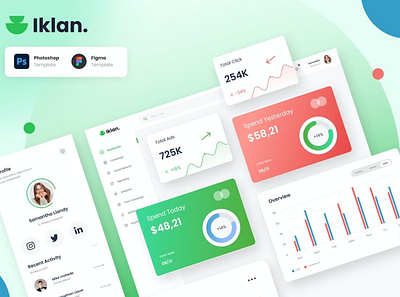 Ads Campaign Admin Dashboard Template 3d 3d illustration admin ads campaign app blur blur gradient chart clean dashboard gradient illustration minimal mobil progress simple ui ui design ux ux design