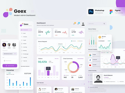 Geex Admin Dashboard 3d 3d illustration admin app blur blur gradient card chart clean dashboard gradient illustration minimal mobil progress simple ui ui design ux ux design