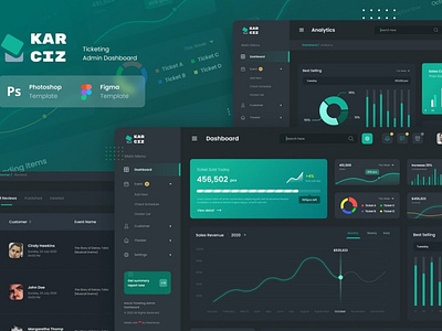 Event Ticketing Admin Dashboard UI Template