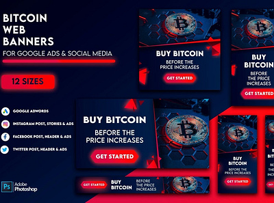 Bitcoin and Trading Google Ads, Web Banners & Post ad ads advertising banner banner ad banner ads banner design banners bitcoin crypto crypto wallet cryptocurrency google adsense post posts promo web banner web banner ad web banner design web banners