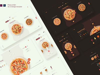 Pizu - Pizza order UX, UI design template