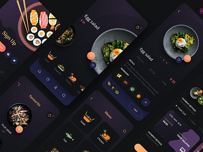 Foda - Food Delivery Mobile App UX, UI Template