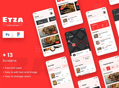 Pizza Order iOS App Design Template Figma & PSD app app design pizza pizza app pizza ui ui ui design ui ux uidesign uiux user interface user interface design user interface designer user interface ui ux ux design ux ui uxdesign uxui website