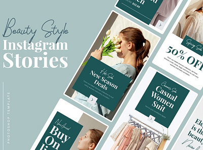 Beauty Instagram Stories blog blogger branading design instagram instagram banner instagram post instagram posts instagram stories instagram story template instagram template modern post posts social media social media pack social media template stories story template