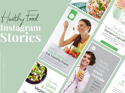 Healthy Food Instagram Templates