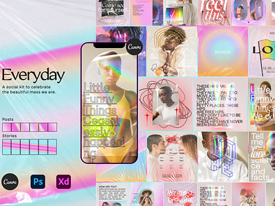 Everyday Instagram Social kit CANVA