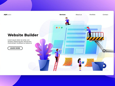 Building Website - Banner & Landing Page