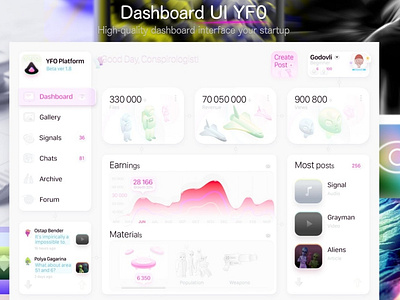 Dashboard UI YFO Platform