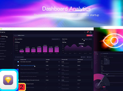 Dashboard Analytics 2 3d 3d illustration app bar blur blur gradient card chart clean dashboard gradient illustration minimal mobil progress simple ui ui design ux ux design