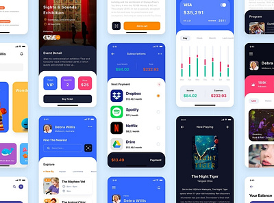 BARIUM - Multipurpose Card-based_FIGMA 3d animation app branding design figma graphic design illustration logo motion graphics multipurpose social ui ui design ux ux design vector web design web development