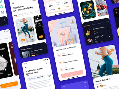 Lithium - Multipurpose Card-based UI Kit 3d animation app branding design development graphic design illustration logo motion graphics multipurpose ui ui design ui kit ux ux design vector web design web development website