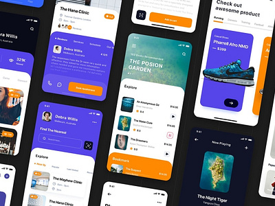 Helium - Multipurpose Card-based UI Kit 3d animation app branding concept design graphic design illustration ios logo motion graphics screen ui ui design ux ux design vector web design web development website