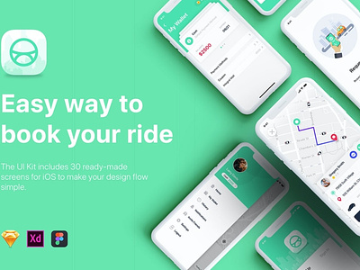 ABER - Taxi Booking App UI Kit