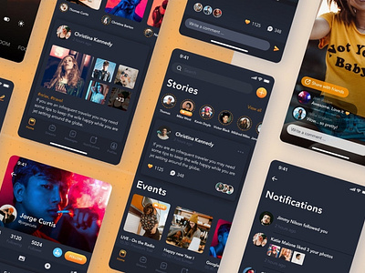 Streaming Video Social Mobile UI Concept