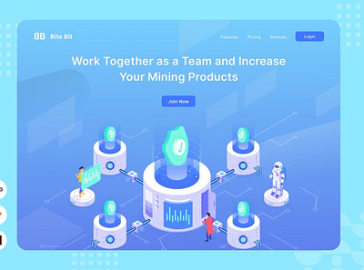 Working Together - Website Header - Illustration 3d animation app branding concept conceptual design graphic design illustration illustrations logo motion graphics ui ui design ux ux design vector web design web development website