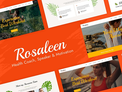 Rosaleen - Health Coach & Motivational Speaker Elementor Templat