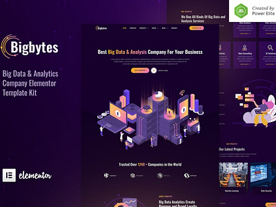 Bigbytes – Big Data & Analytics Company Elementor Template Kit