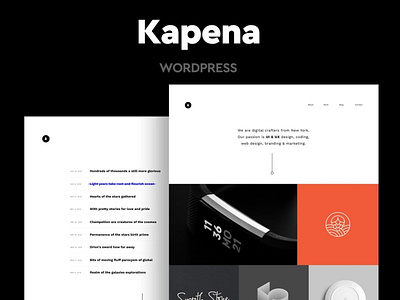 Kapena - Minimal Portfolio WordPress Theme