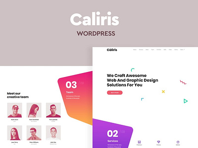 Caliris - Responsive One Page WordPress Theme