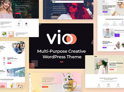 Vio - Multi-purpose Creative WordPress Theme app blog blogger clean creative design landing theme ui ui design ux ux design web design web development website wordpress wordpress template wordpress theme