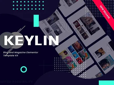 Keylin - Blog & Magazine Elementor Template Kit app blog blogger design elementor elementor kit logo magazine page template theme ui ui design ux ux design web web design website wordpress wordpress theme