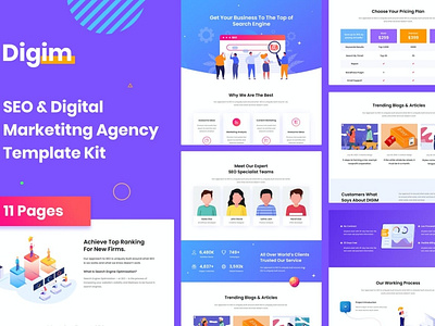 Digim - SEO & Digital Marketing Template Kit