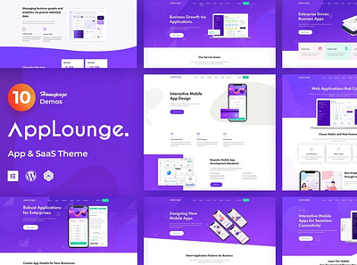 AppLounge - App & SaaS Software Theme app application mobile software startup technology