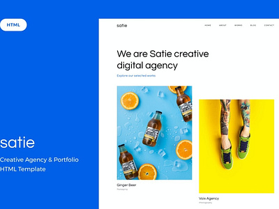 Satie - Creative Agency & Portfolio HTML Template