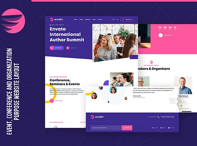 Aventer | Conferences & Events HTML Template annueal app aventer conference design events meeting organization presentation speach summit talk ticket ui ui design ux ux design web design web development website