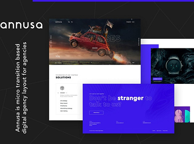 Annusa | Modern Digital Bakery HTML Template agency animation app case design digital illustration menu navigation portfolio prelouder presentation sandwich transition ui ui design ux ux design web design website