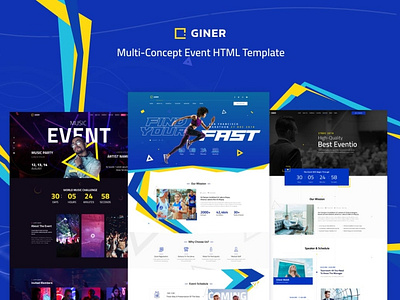 Giner | Multi-Concept Event HTML Template