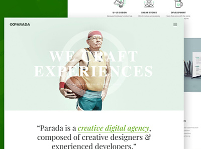 Parada | Creative Agency Template agency app contact creative design developer digital html jquery portfolio slider ui ui design ux ux design web web design web development website works