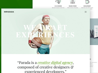 Parada | Creative Agency Template agency app contact creative design developer digital html jquery portfolio slider ui ui design ux ux design web web design web development website works