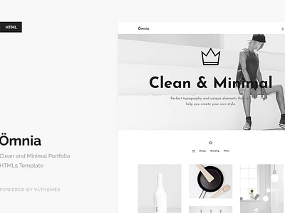 Omnia - Clean and Minimal Portfolio Template