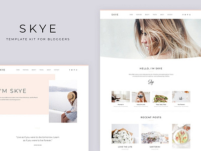 Skye - Modern Blog Elementor Template Kit