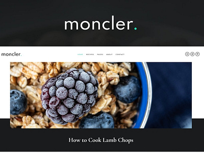 Moncler - Food Blog Elementor Template Kit