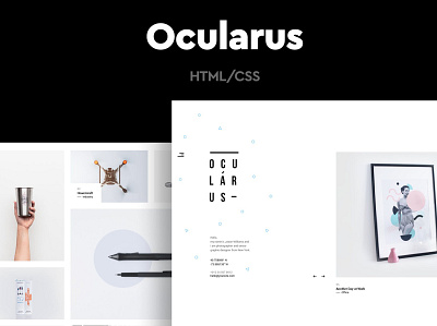 Ocularus - Minimal Photography app branding clean design furniture illustration logo minimal multipurpose photography responsive shop store ui ui design ux ux design website