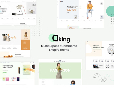 Dking – Multipurpose eCommerce Shopify Theme 3d animation app branding design graphic design illustration logo motion graphics multipurpose pitch deck ui ui design ux ux design web web development website