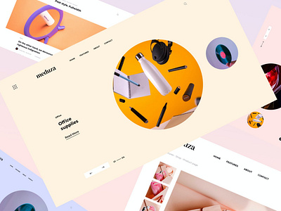 Meduza | HTML Template For Blog & Shop app blog branding colorful design designcolorful illustration instagram logo shop template ui ui design ux ux design web development website