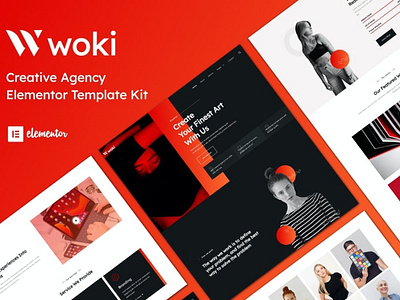 Woki - Creative Agency Elementor Template Kit