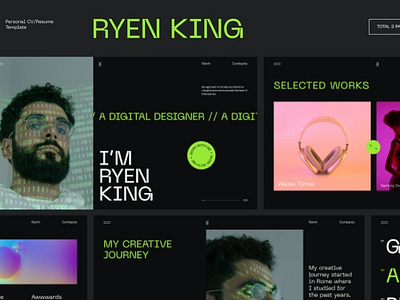 Ryen King - Personal CV/Resume HTML Template