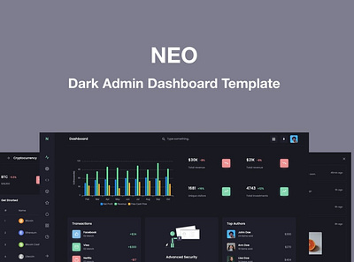 Neo - Responsive Admin Dashboard Template 3d animation app branding dashboard dashboard template design graphic design logo motion graphics responsive ui ui design user interface ux ux design web design web development website