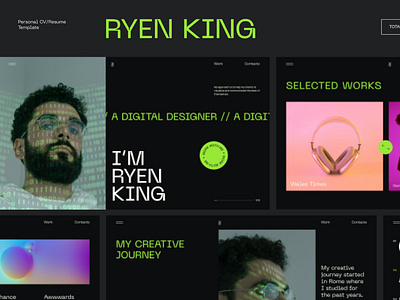 Ryen King - Personal CV/Resume HTML Template