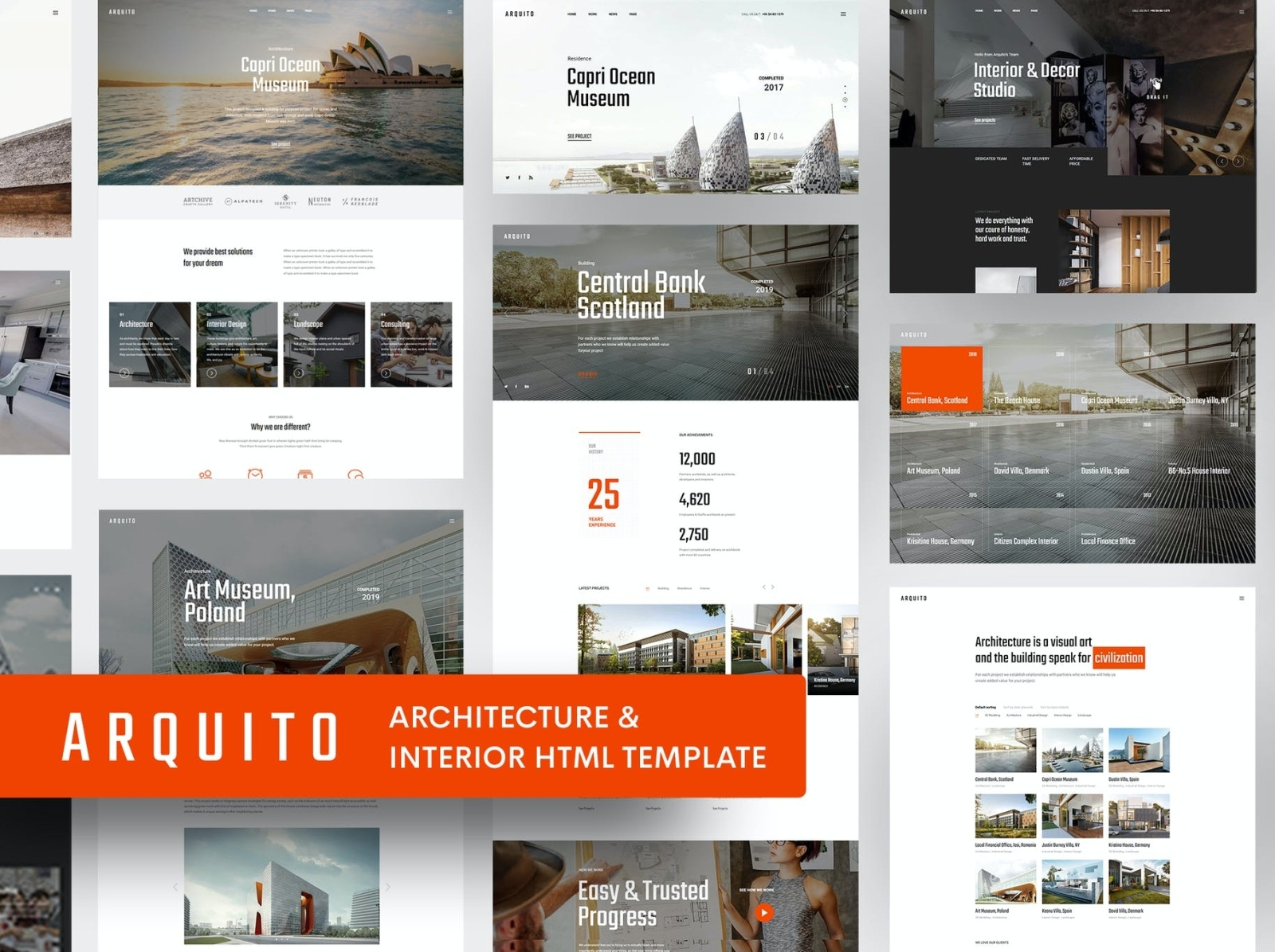 Arquito - 3D Architecture & Interior HTML Template by Data Designs on ...