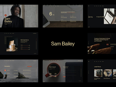 SamBailey - Personal CV/Resume HTML Template app bootstrap branding cv design designer freelancer graphic design html illustration logo motion graphics personal portfolio resume ui ui design ux ux design website