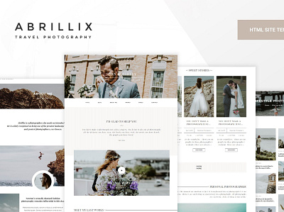 ABRILLIX - Creative Photography Blog Template app blog creative design html illustration logo photography portfolio template ui ui design unique ux ux design web website